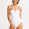 Seafolly Collective Halter Bandeau One Piece - White -Seafolly Sales Store 10271 942 White 3