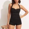 Seafolly Collective Boyleg One Piece - Black 1 Seafolly Collective Boyleg One Piece - Black -Seafolly Sales Store 10316 942 Black 1