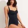 Seafolly Collective Twist Halter One Piece - True Navy 1 Seafolly Collective Twist Halter One Piece - True Navy -Seafolly Sales Store 10373 942 True 20Navy 1