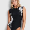 Summer Of Love Cap Sleeve One Piece - Black -Seafolly Sales Store 10710 928 Black 1