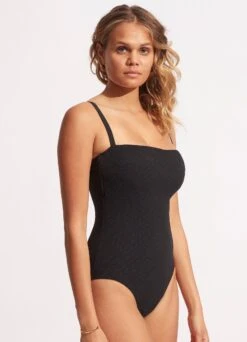 Willow DD One Piece - Black -Seafolly Sales Store 10911DD924 Black 3