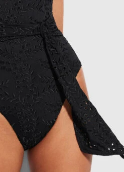 Costa Bella One Piece With Belt - Black -Seafolly Sales Store 10961 922 Black 5