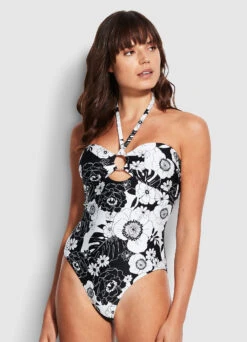 Summer Of Love Ring Front One Piece - Black 8 Summer Of Love Ring Front One Piece - Black -Seafolly Sales Store 10968 928 Black 2