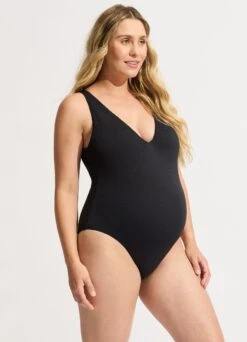Sea Dive Deep V Neck One Piece - Black -Seafolly Sales Store 10974 861 Black 1 2bc7e707 5ac9 497d af94 63ae245ae7eb