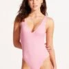 Sea Dive Deep V Neck One Piece - Parfait Pink 1 Sea Dive Deep V Neck One Piece - Parfait Pink -Seafolly Sales Store 10974 861 ParfaitPnk 3