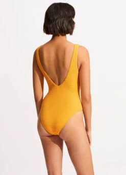 Sea Dive Deep V Neck One Piece - Rockmelon -Seafolly Sales Store 10974 861 Rockmelon 5