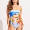 On Vacation DD Bandeau One Piece - Azure