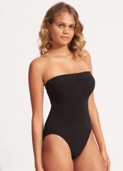 Sea Dive DD Bandeau One Piece - Black -Seafolly Sales Store 11011DD861 Black 3