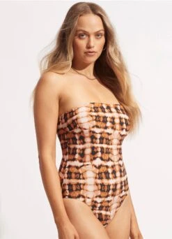 High Tide DD Bandeau Maillot - Copper Tan -Seafolly Sales Store 11011DD979 Copper 20Tan 3