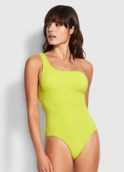 Sea Dive One Shoulder One Piece - Wild Lime -Seafolly Sales Store 11014 861 Wild 20Lime 3