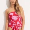 Fleur De Bloom DD Bandeau One Piece - Chilli Red