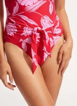 Fleur De Bloom DD Bandeau One Piece - Chilli Red -Seafolly Sales Store 11018DD983 Chilli 20Red 5