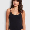 Belize Scoop Back One Piece - Black -Seafolly Sales Store 11034 927 Black 1