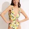 Lemoncello V Neck One Piece - Lemoncello -Seafolly Sales Store 11041 945 Lemoncello 1