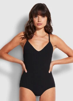 Riviera Retro One Piece - Black