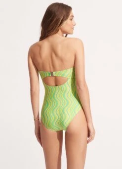 Mod Squad Twist Tie Front One Piece - Lime Burst -Seafolly Sales Store 11058 050 LimeBurst 5