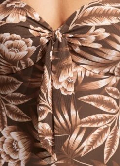 Island In The Sun Twist Tie Front One Piece - Tiramisu -Seafolly Sales Store 11058 946 Tiramisu 5