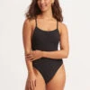Sea Dive Scoop Neck One Piece - Black -Seafolly Sales Store 11065 861 Black 6