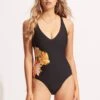 Palm Springs DD One Piece - Black 2 Palm Springs DD One Piece - Black -Seafolly Sales Store 11066DD703 Black 3