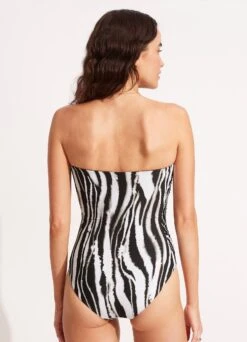 Zahara DD Bandeau One Piece - Black -Seafolly Sales Store 11069DD953 Black 4