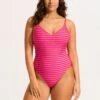 Mesh Effect V Neck One Piece - Chilli Red -Seafolly Sales Store 11071 102 Chilli 20Red 2