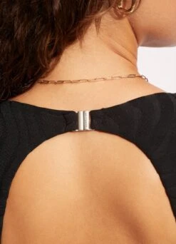 Second Wave V Neck Long Sleeve Surfsuit - Black -Seafolly Sales Store 11074 968 Black 5