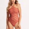 Marrakesh DD High Neck One Piece - Cinnamon 2 Marrakesh DD High Neck One Piece - Cinnamon -Seafolly Sales Store 11084DD911 Cinnamon 3
