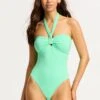 Seafolly Collective Sash Tie One Piece - Mint -Seafolly Sales Store 11119 942 Mint 3