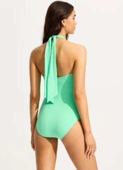 Seafolly Collective Sash Tie One Piece - Mint 8 Seafolly Collective Sash Tie One Piece - Mint -Seafolly Sales Store 11119 942 Mint 5