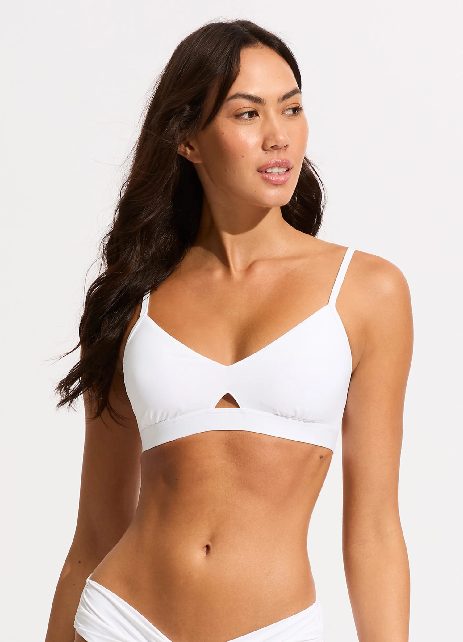 Seafolly Collective Hybrid Bralette - White 4 Seafolly Collective Hybrid Bralette - White - Image 2