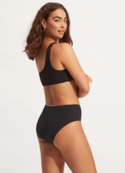 Sea Dive One Shoulder Top - Black -Seafolly Sales Store 31018 861 Black 12