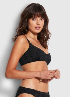 Costa Bella Bralette - Black 10 Costa Bella Bralette - Black -Seafolly Sales Store 31173 922 Black 3