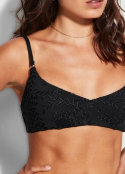 Costa Bella Bralette - Black 12 Costa Bella Bralette - Black -Seafolly Sales Store 31173 922 Black 5