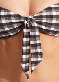 Portofino Twist Tie Front Bandeau - Black -Seafolly Sales Store 31187 939 Black 5