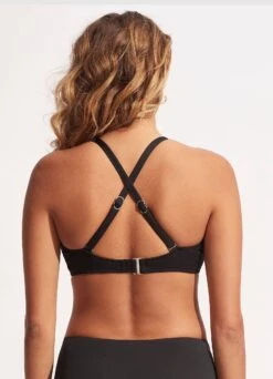 Seafolly Collective Wrap Front F Cup Bra - Black 12 Seafolly Collective Wrap Front F Cup Bra - Black -Seafolly Sales Store 31219F 942 Black 4