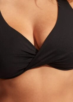 Seafolly Collective Wrap Front F Cup Bra - Black 13 Seafolly Collective Wrap Front F Cup Bra - Black -Seafolly Sales Store 31219F 942 Black 5