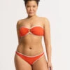 Beach Bound Ring Front Bandeau Bikini Top - Tamarillo -Seafolly Sales Store 31283 072 Tamarillo 2