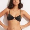 Poolside Ring Front Bralette - Sepia -Seafolly Sales Store 31369 959 Sepia 1