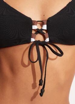 Sun Stripe Reversible Bralette - Black 16 Sun Stripe Reversible Bralette - Black -Seafolly Sales Store 31389 947 Black 7