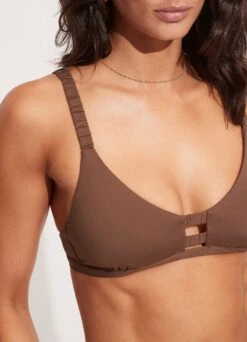 Seafolly Collective Gathered Strap Bralette - Tiramisu -Seafolly Sales Store 31390 942 Tiramisu 5
