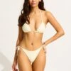 Chiara Slide Triangle Bikini Top - Ecru 1 Chiara Slide Triangle Bikini Top - Ecru -Seafolly Sales Store 31428 093 Ecru 9
