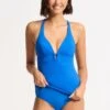 Seafolly Collective Trim Front Tankini Top - Azure -Seafolly Sales Store 31455 942 Azure 3 17604d02 2f3c 468e ab7a f56a1a7a6f7c