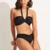 Seafolly Collective Halter Bandeau Bikini Top - Black -Seafolly Sales Store 33816 942 Black 1