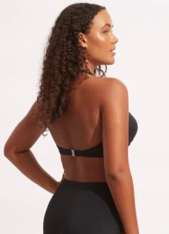 Seafolly Collective Halter Bandeau Bikini Top - Black -Seafolly Sales Store 33816 942 Black 9