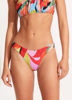 Tropfest Reversible High Cut Pant - Aquamarine -Seafolly Sales Store 40305 978 Aquamarine 5