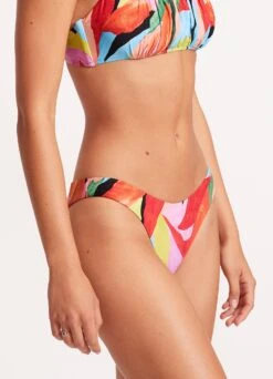 Tropfest Reversible High Cut Pant - Aquamarine -Seafolly Sales Store 40305 978 Aquamarine 7