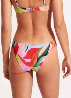 Tropfest Reversible High Cut Pant - Aquamarine -Seafolly Sales Store 40305 978 Aquamarine 9