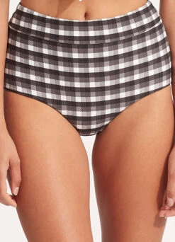 Portofino High Waisted Pant - Black -Seafolly Sales Store 40558 939 Black 3