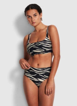 Skin Deep Wide Side Retro Pant - Black