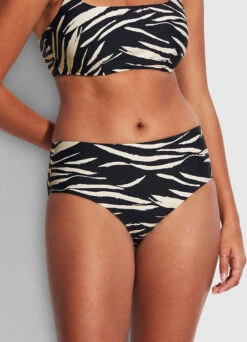 Skin Deep Wide Side Retro Pant - Black -Seafolly Sales Store 40586 940 Black 4